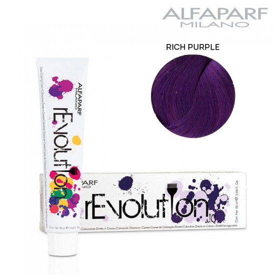 AlfaParf rEvolution Originals Rich Purple tiešās iedarbības matu krāsa violetā 90ml