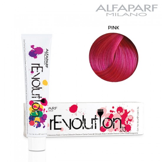AlfaParf rEvolution Originals Pink tiešās iedarbības matu krāsa rozā 90ml