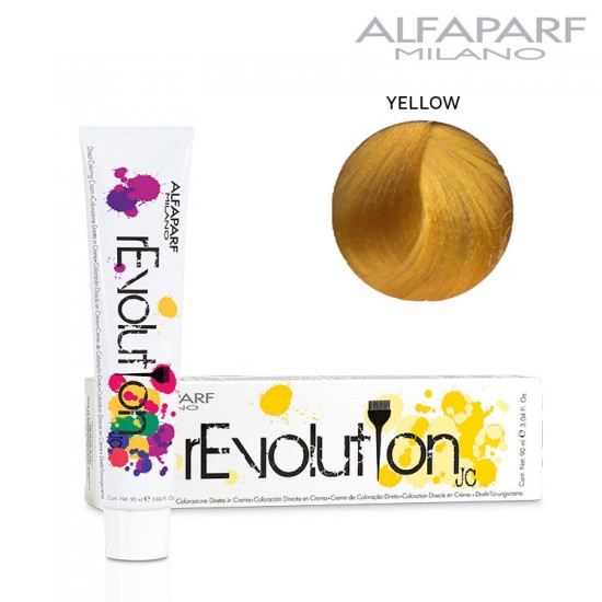 AlfaParf rEvolution Originals Yellow tiešās iedarbības matu krāsa dzeltenā 90ml