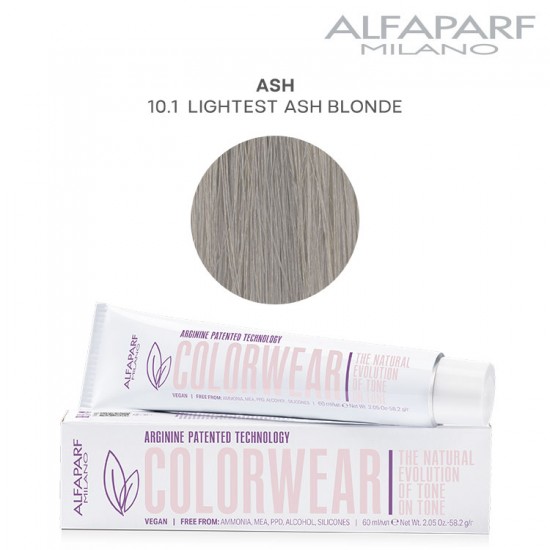 AlfaParf Color Wear matu krāsa Ash 10.1 Lightest Ash Blonde 60ml
