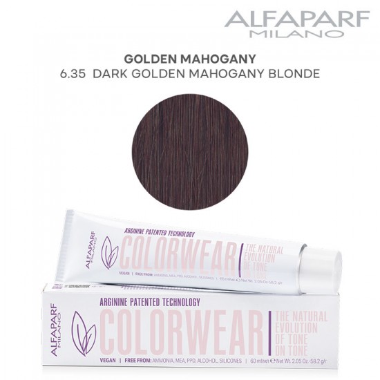 AlfaParf Color Wear hair color Golden Mahogany  Dark Golden Mahogany  Blonde 60ml