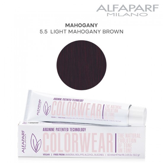 AlfaParf Color Wear краска для волос Chocolate 5.5 Light Mahogany Brown 60мл