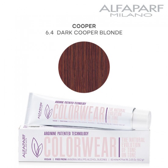 AlfaParf Color Wear краска для волос Cooper 6.4 Dark Cooper Blonde 60мл