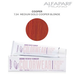 AlfaParf Color Wear краска для волос Cooper 7.34 Medium Gold Cooper Blonde 60мл AlfaParf Color Wear краска для волос Cooper 7.34 Medium Gold Cooper Blonde 60мл