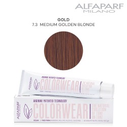 AlfaParf Color Wear краска для волос Gold 7.3 Medium Golden Blonde 60мл AlfaParf Color Wear краска для волос Gold 7.3 Medium Golden Blonde 60мл