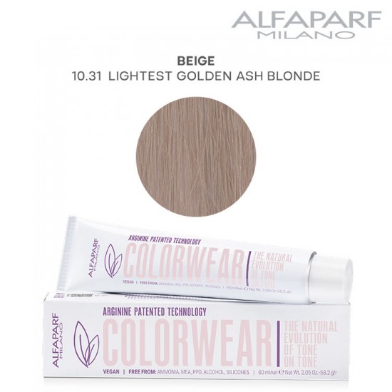 AlfaParf Color Wear краска для волос Beige 10.31 Lightest Golden Ash Blonde 60мл