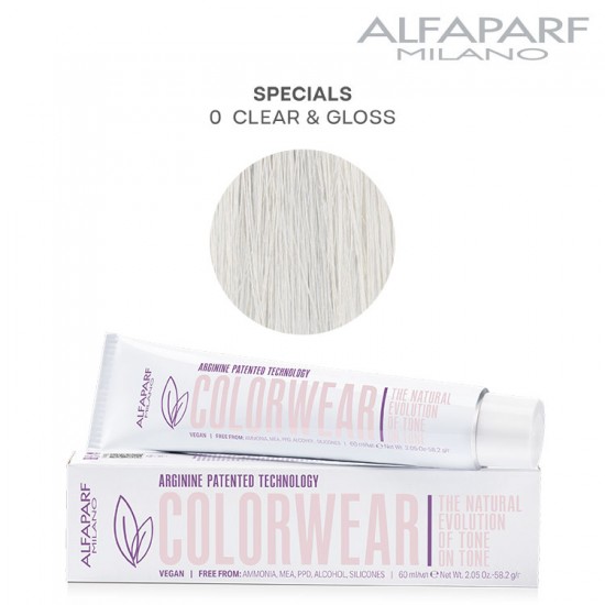 AlfaParf Color Wear краска для волос Specials 0 Clear & Gloss 60мл