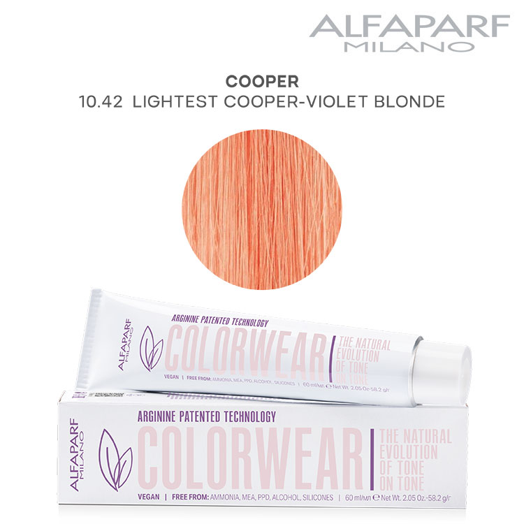 Alfaparf Milano Color Wear 10.42 – Kupfer Leicht Violett, 60 Ml, Ammoniakfrei & Vegan