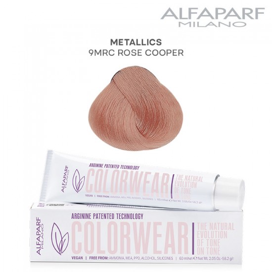AlfaParf Color Wear краска для волос Metallics Rose Cooper 9mrc 60мл
