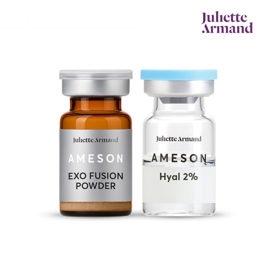 Juliette Armand Ameson Exo Fusion Powder 110mg un Hyal 2% 5ml sejas ampulu komplēkts