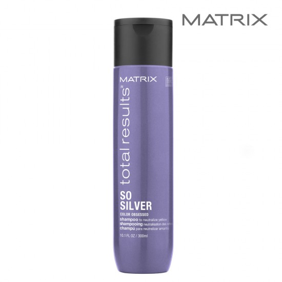 Matrix Total Results So Silver šampūns dzeltenā apakštoņa neitralizēšanai 300ml