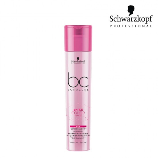 Schwarzkopf Pro BC pH 4.5 Color Freeze bagātinošs micelārais šampūns 250ml Schwarzkopf Pro BC pH 4.5 Color Freeze bagātinošs micelārais šampūns 250ml