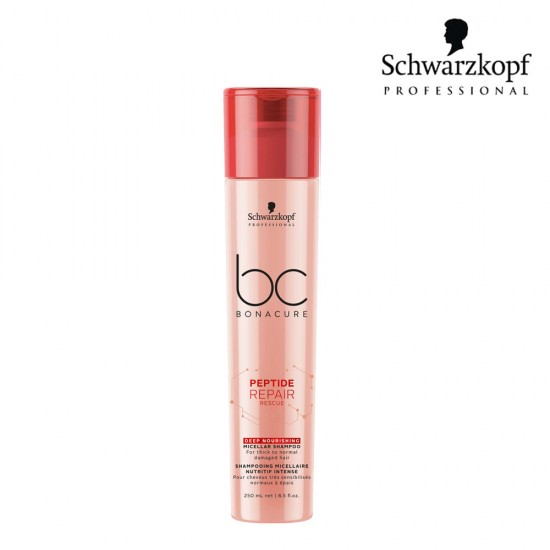 Schwarzkopf Pro BC Peptide Repair Rescue dziļi barojošais šampūns 250ml Schwarzkopf Pro BC Peptide Repair Rescue dziļi barojošais šampūns 250ml