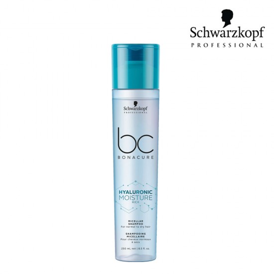Schwarzkopf Pro BC Hyaluronic Moisture Kick micelārais šampūns 250ml Schwarzkopf Pro BC Hyaluronic Moisture Kick micelārais šampūns 250ml