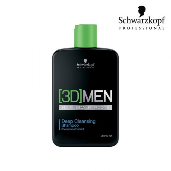 Schwarzkopf Pro 3D Men Deep Cleansing dziļi attīrošs šampūns 250ml Schwarzkopf Pro 3D Men Deep Cleansing dziļi attīrošs šampūns 250ml