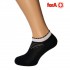 Женские носки 5S10M черные размер 35-38 укороченные с противомикробной обработкой