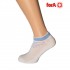 Женские носки 5S10M белые размер 35-38 укороченные с противомикробной обработкой