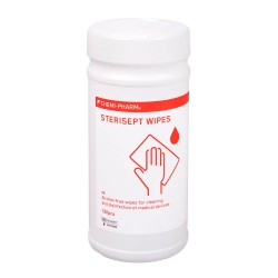 Chemi-Pharm Sterisept Wipes alcohol-free wipes for cleaning and disinfection of medical devices 120pcs Chemi-Pharm Sterisept Wipes alcohol-free wipes for cleaning and disinfection of medical devices 120pcs