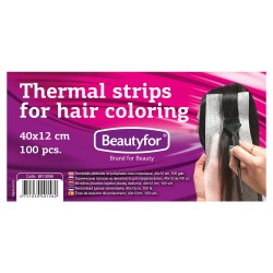 Thermal strips made of foam for hair coloring 40x12cm 100pcs Thermal strips made of foam for hair coloring 40x12cm 100pcs