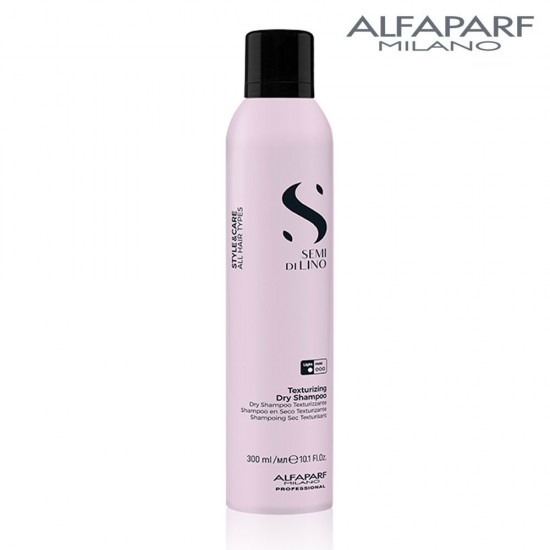 AlfaParf Semi Di Lino Style&Care Texturizing Dry tekstūru piešķirošs sausais šampūns ar vieglu fiksāciju 300ml