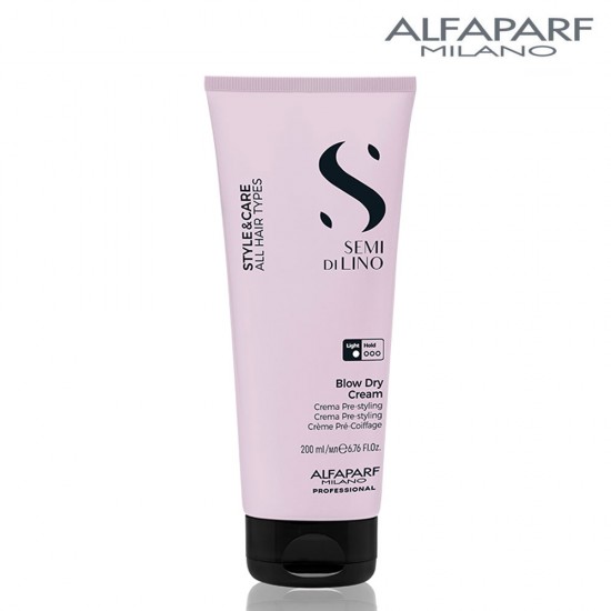 AlfaParf Semi Di Lino Style&Care Blow Dry krēms ar vieglu fiksāciju matu žāvēšanai un veidošanai 200ml