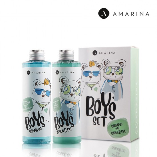 Amarina Boys комплект для мальчиков гель для душа и шампунь 200+200мл