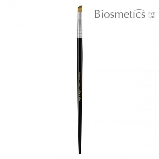 Biosmetics tinting brush with slanted tip for brows