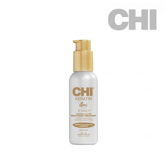 CHI Keratin K-Trix 5 Thermal Active Smooting Treatment matu izlīdzinināšanas līdzeklis 116ml