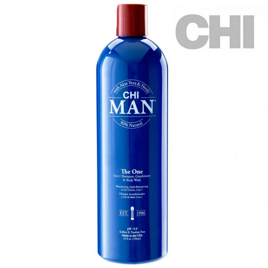 CHI Man The One 3in1 šampūns, kondicionieris & dušas gēls 739ml