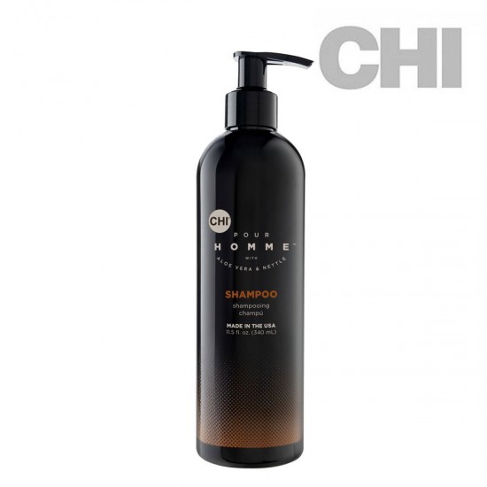 CHI Pour Homme Shampoo maigi attīrošs šampūns 340ml
