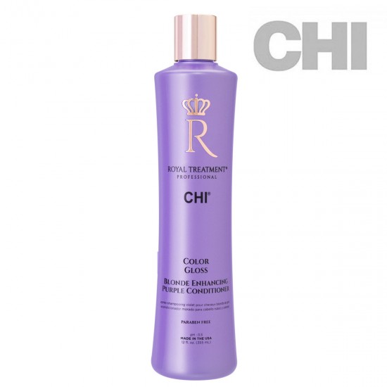 CHI Royal Treatment Color Gloss Blonde Enhancing Purple šampūns blondiem matiem 355ml