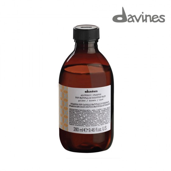 Davines Alchemic zelts tonējošais šampūns zeltaini blondiem līdz medus blondiem matiem 280ml