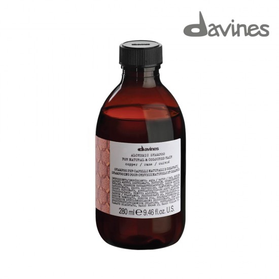 Davines Alchemic vars tonējošais šampūns vara krāsas dabīgiem vai krāsotiem matiem 280ml