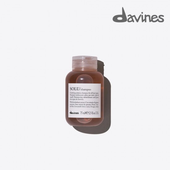 Davines Solu dziļi attīrošais un aktīvi atsvaidzinošais šampūns 75ml