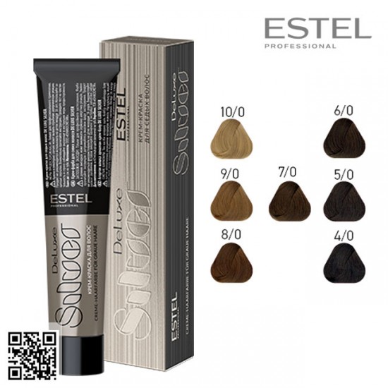Estel DeLuxe Silver 6/0 krāsa-kopšana matiem 60ml