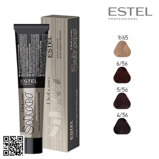 Estel DeLuxe Silver 6/56 краска-уход для волос 60мл