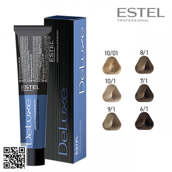 Estel DeLuxe 6/1 краска-уход для волос 60мл