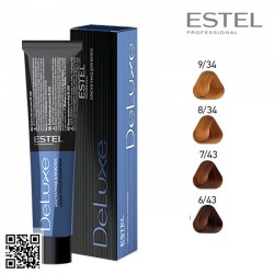 Estel DeLuxe 6/43 krāsa-kopšana matiem 60ml Estel DeLuxe 6/43 krāsa-kopšana matiem 60ml