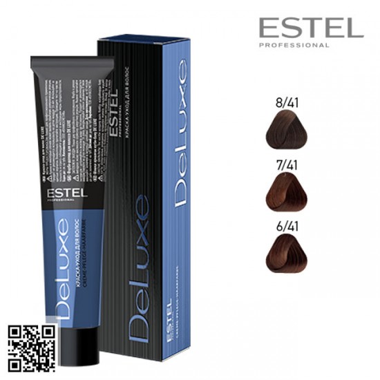 Estel DeLuxe 6/41 hair color care cream 60ml