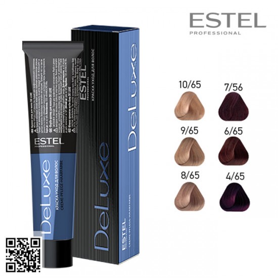 Estel DeLuxe 6/65 краска-уход для волос 60мл