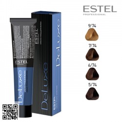 Estel DeLuxe 5/74 krāsa-kopšana matiem 60ml Estel DeLuxe 5/74 krāsa-kopšana matiem 60ml