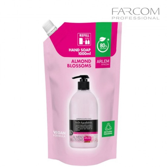 Farcom Arlem Almond Blossoms Refill roku ziepes 1000ml
