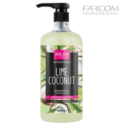 Farcom Arlem Lime Coconut barojošs dušas krēms ar prebiotikām un vitamīnu kompleksu 1L