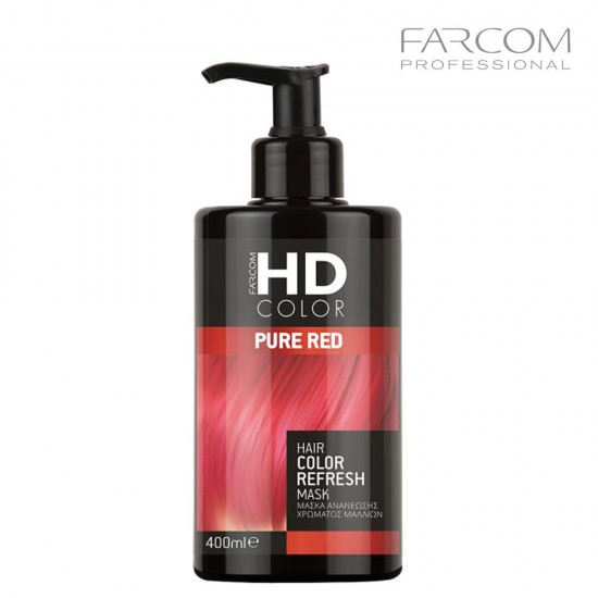 Farcom HDCOLOR Pure Red krāsu uzlabošanas matu maska 400ml