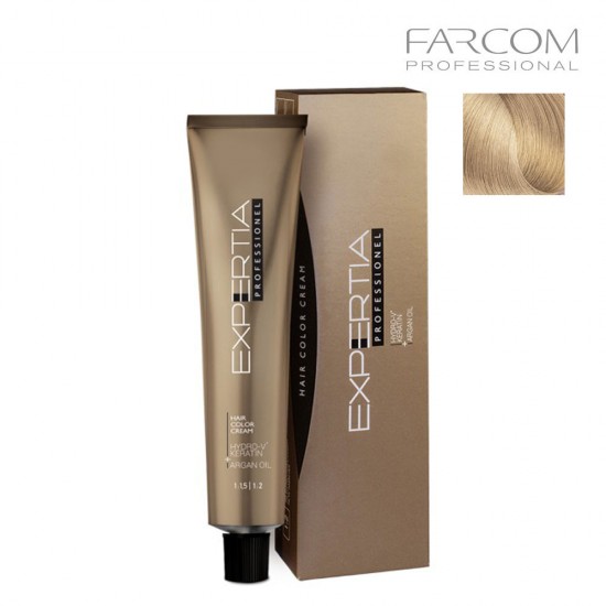 Farcom Expertia permanenta matu krēmkrāsa 100ml 10.13-AM Amber Blonde Platinum
