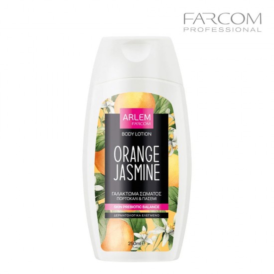 Farcom Arlem Orange Jasmine mitrinošs ķermeņa losjons ar prebiotikām un vitamīnu kompleksu 250ml