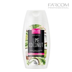 Farcom Arlem Lime Coconut mitrinošs ķermeņa losjons ar prebiotikām un vitamīnu kompleksu 250ml