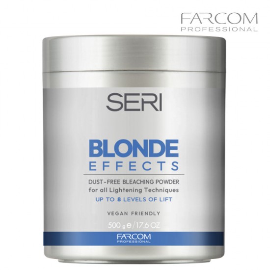 Farcom Seri Blonde Effects matu balināšanas pulveris balināšanai līdz pat 8 līmeņiem 500g