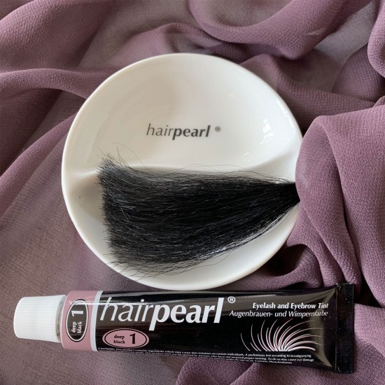 Hairpearl краска для ресниц и бровей 1 Deep Black черная 20мл