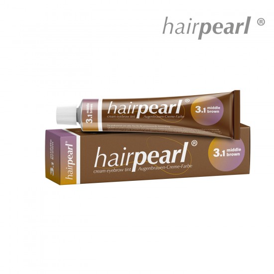 Hairpearl skropstu un uzacu krāsa 3.1 Medium Brown vidēji brūna 20ml